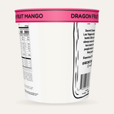 Secret Creamery Dragon Fruit Mango — Probiotic 16 oz pint — 4-strain probiotic ice cream — back