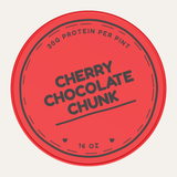 Secret Creamery Cherry Chocolate Chunk — High Protein 16 oz pint — high protein ice cream (30g protein) — top