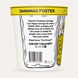 Secret Creamery Bananas Foster — High Protein 16 oz pint — high protein ice cream (30g protein) — story side