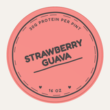 Secret Creamery Strawberry Guava — High Protein 16 oz pint — high protein ice cream (30g protein) — top
