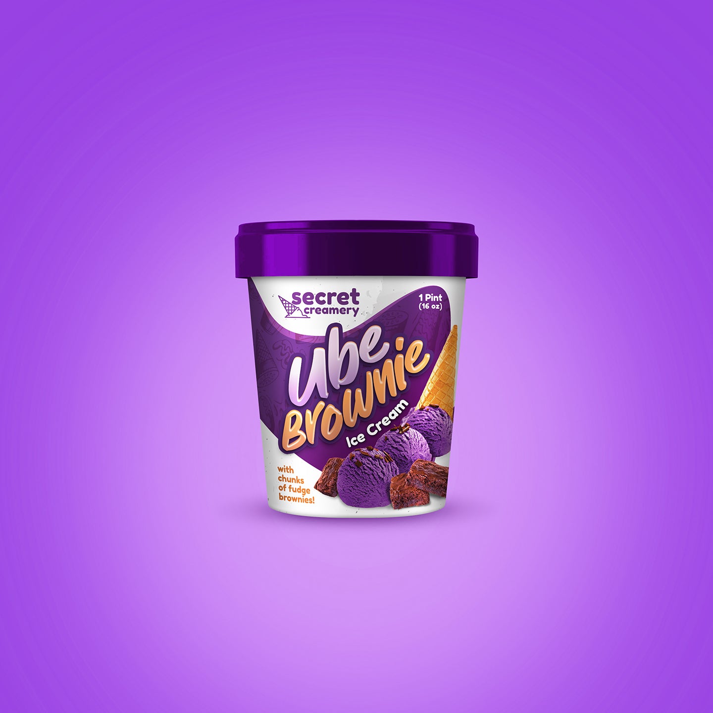 Ube Brownie - Pint